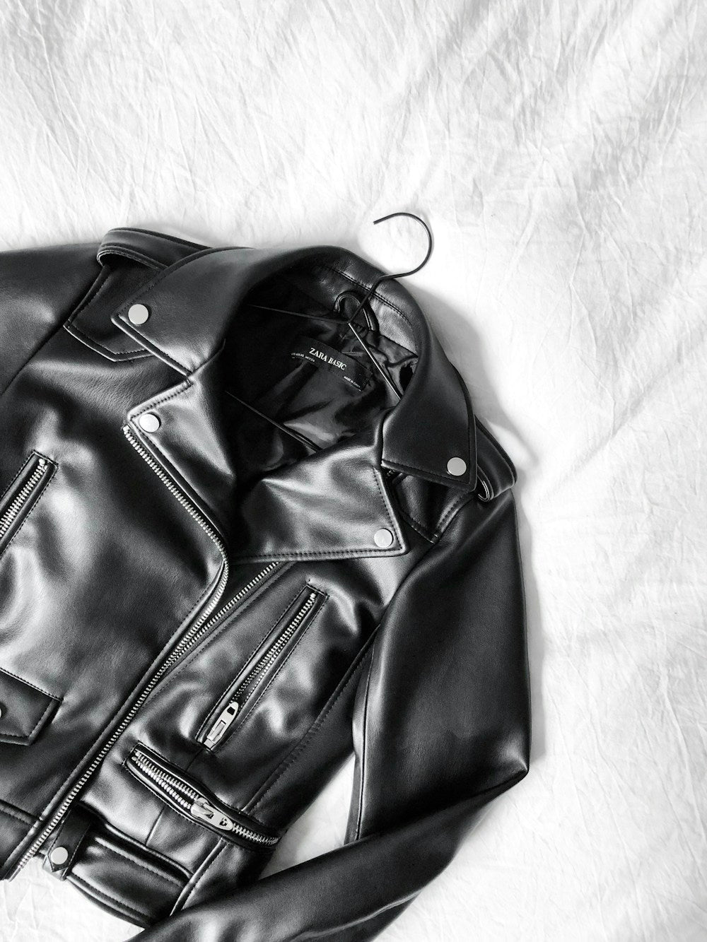 Black windbreaker jacket
